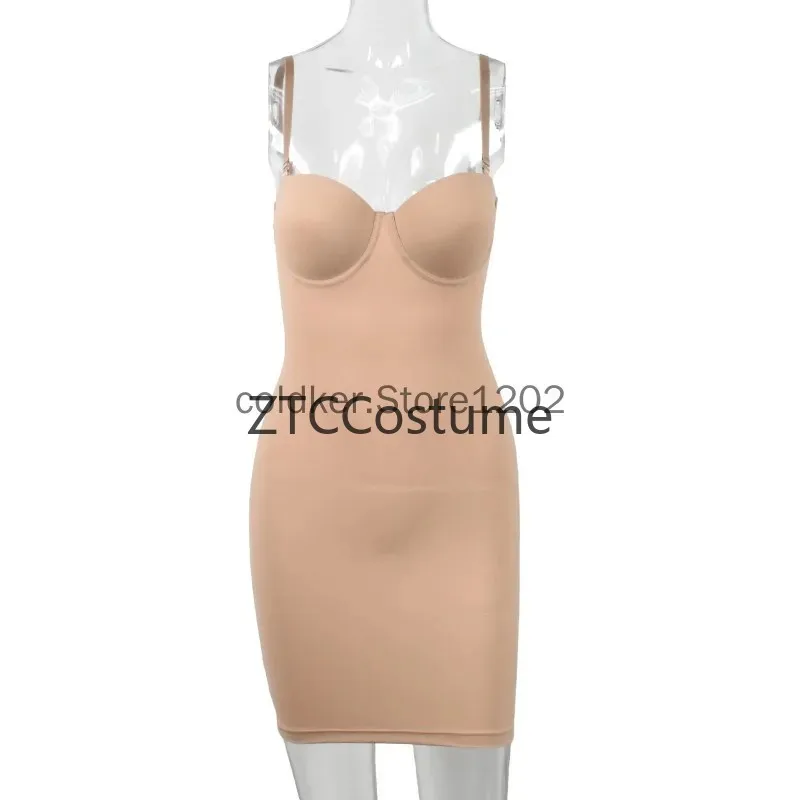 Seamless Full Slip Body Shaper for Women Shapewear Under Dresses Cosplay Undergarment Slimming Invisible Slip Dress view 4