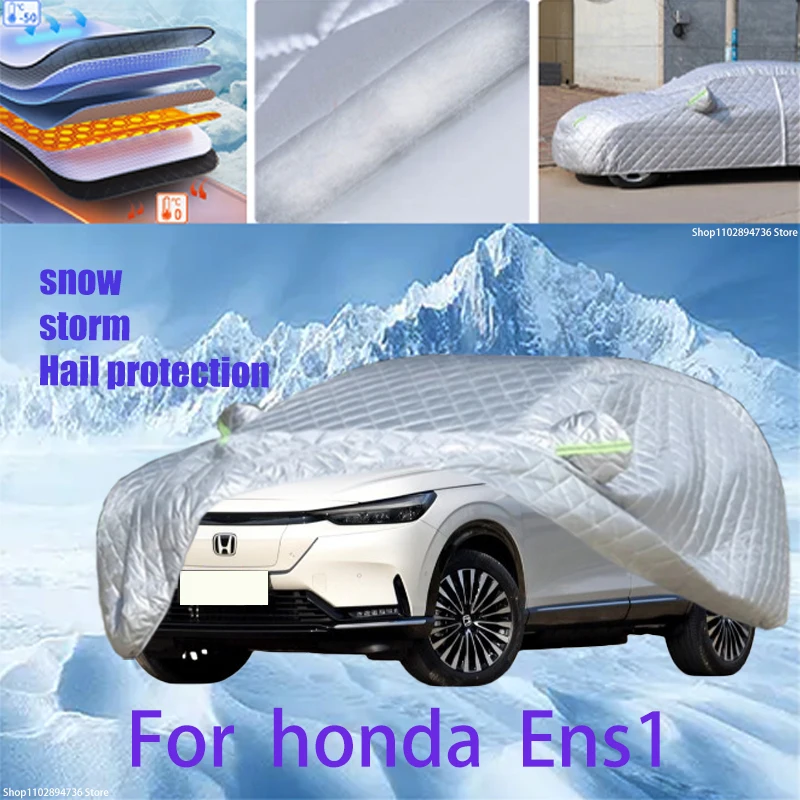 For honda Ens1 Outdoor Cotton Thickened Awning For Car Anti Hail Protection Snow Covers Sunshade Waterproof Dustproof