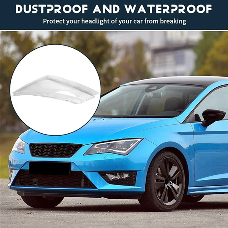 

2X автомобильная фара, линза, корпус фары, абажур, прозрачный абажур для Seat Leon 2013-2018, передний левый