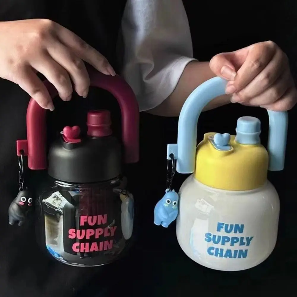 800 ml Wasserflaschen Saft Milch Tasse mit Deckel Sippy Bubble Tea Kaffeetassen Große Kapazität Drinkgeschirr Wasserkocher