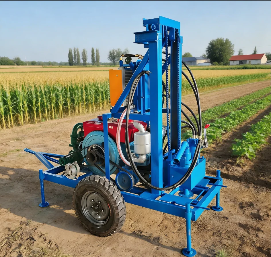 Mini Compact Water Well Drilling Rig Machine 100m 150m Depth Portable Borehole Drilling Equipment For Farm Home