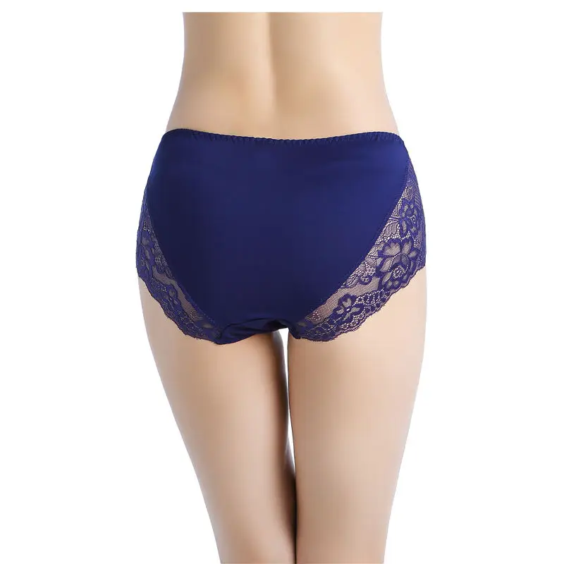 3PCS/Set Women\'s Panties Sexy Lingeries Plus Size 7XL High Waist Lace Thin Soft Briefs Underwears Female Underpants
