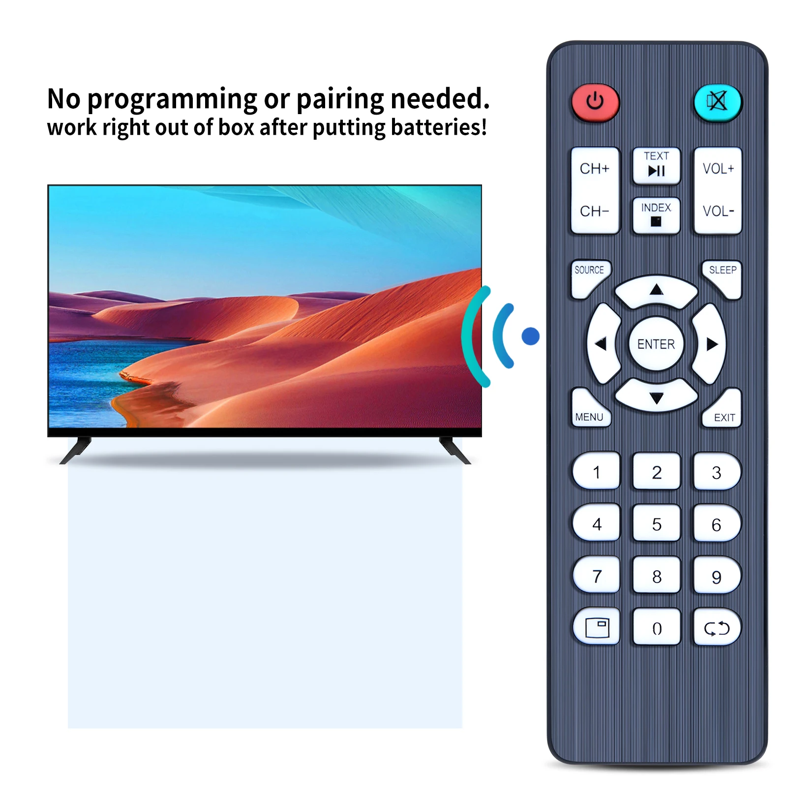 جهاز التحكم عن بعد لشونيك اكاي ، AKTV6536S ، AKTV4030S ، AKA010 ، AKTV3921S ، AKTV4336S ، AKTV4622S ، AKTV5537S TV