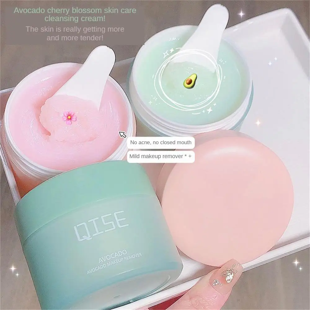 100g Sakura Avocado Makeup Remover Cleansing Balm Moisturizing Creamy Gentle Easy To Emulsify Unirritating Makeup Remover Cream