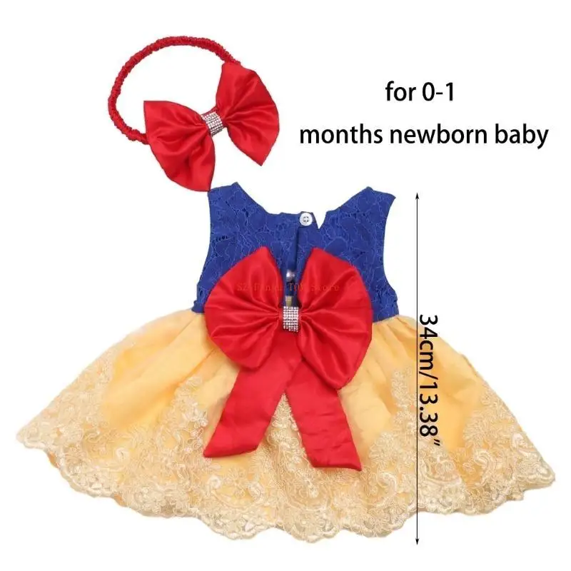 96GC الرضع التصوير الزي الأميرة زي القوس عقال فوتوستوديو الدعائم دعوى طفل صور زي الوليد دش هدية