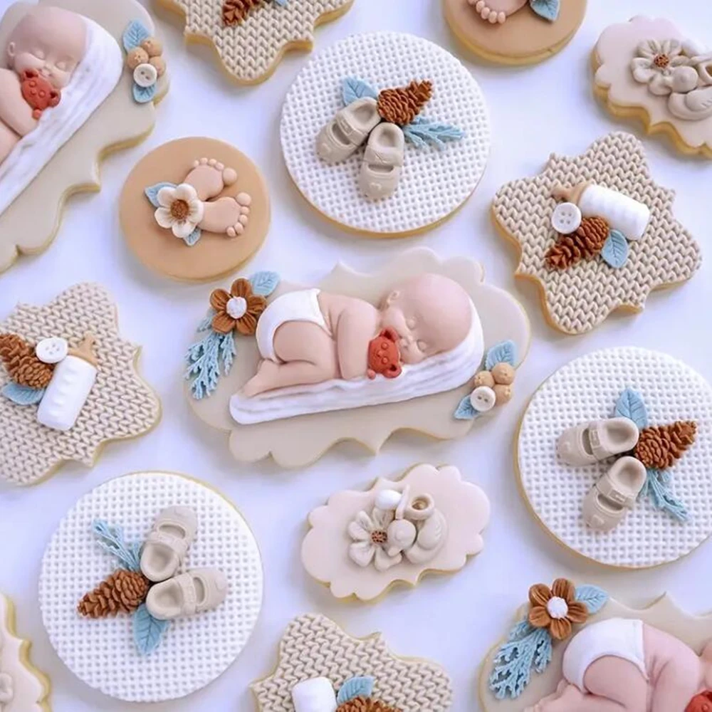 DIY Mold Sleep Baby Candy Making Mold Baby Birthday Party Cake Decoration Tool