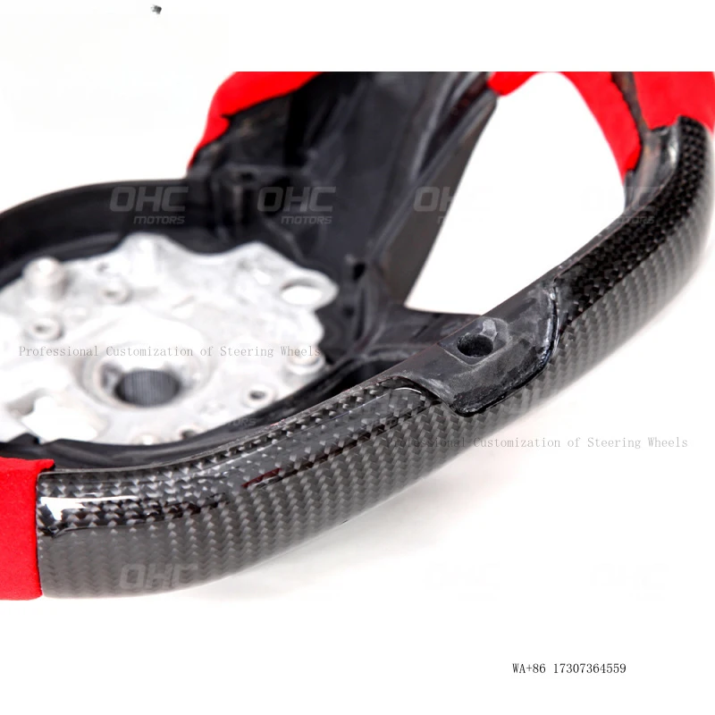 Suitable for McLaren 720S GT 540C 570 600LT carbon fiber suede with red positioning line modification