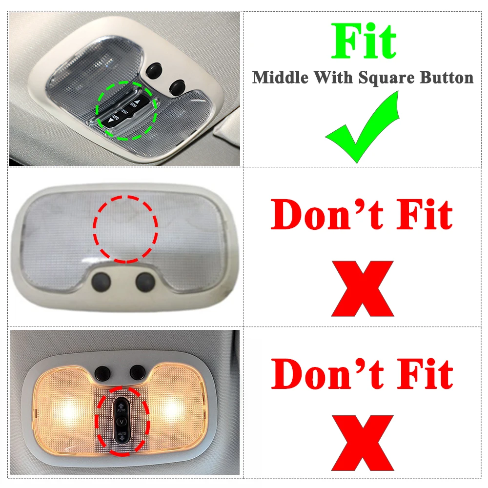Overhead Roof Dome Light Cap Lid Reading Lamp Cover Trim Shell For Chrysler Sebring Dodge Caliber Jeep Compass Liberty Patriot