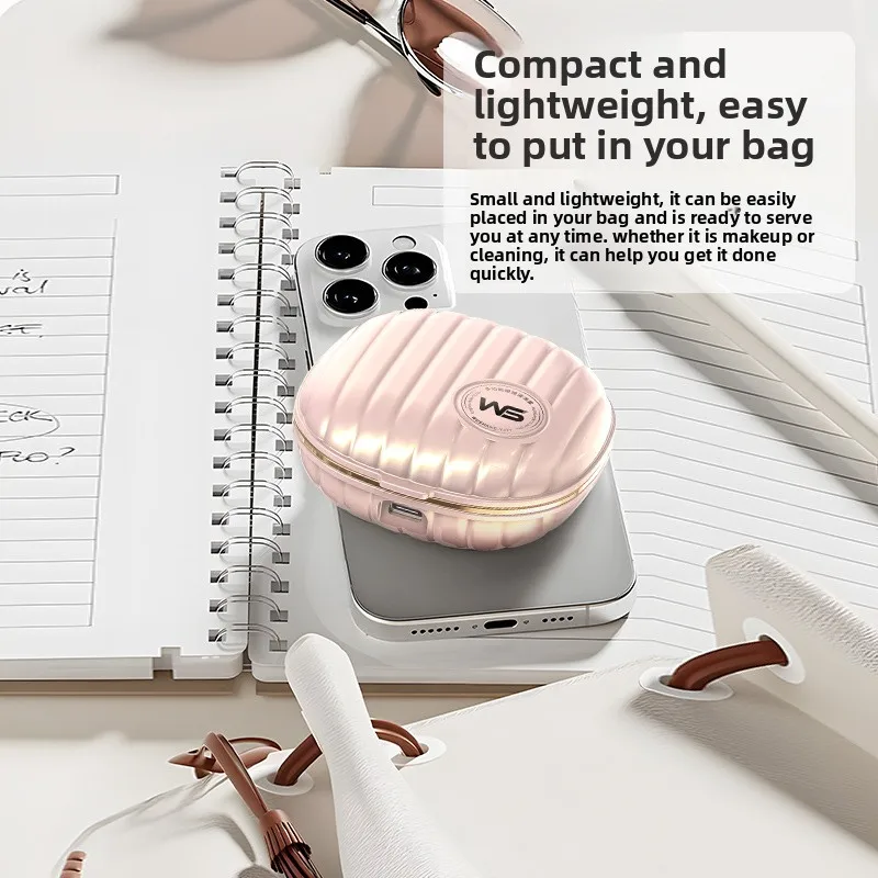 Home Ultrasonic Contact Lens Cleaning Case Timed Charging Long Battery Life Portable Cleaning Box Cosmetic Mirror