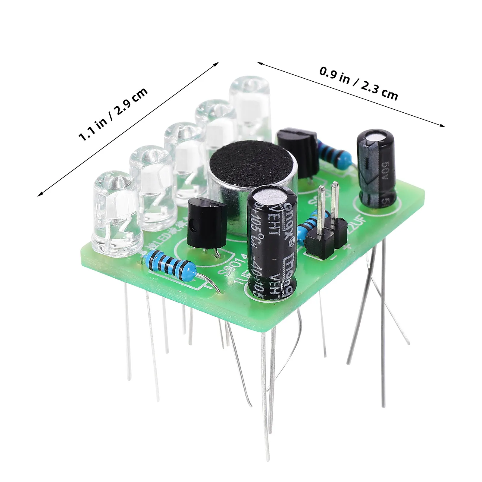 Voice Control LED Lamp Module 3V-5V 5 Leds Flashing Rhythm Sound Activated DIY Electronic Components Lamp Module