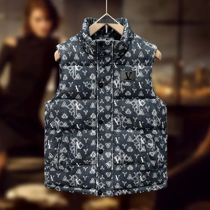 

Осенне-зимний новый модный брендовый повседневный мужской жилет, теплая пуховая утепленная хлопковая куртка