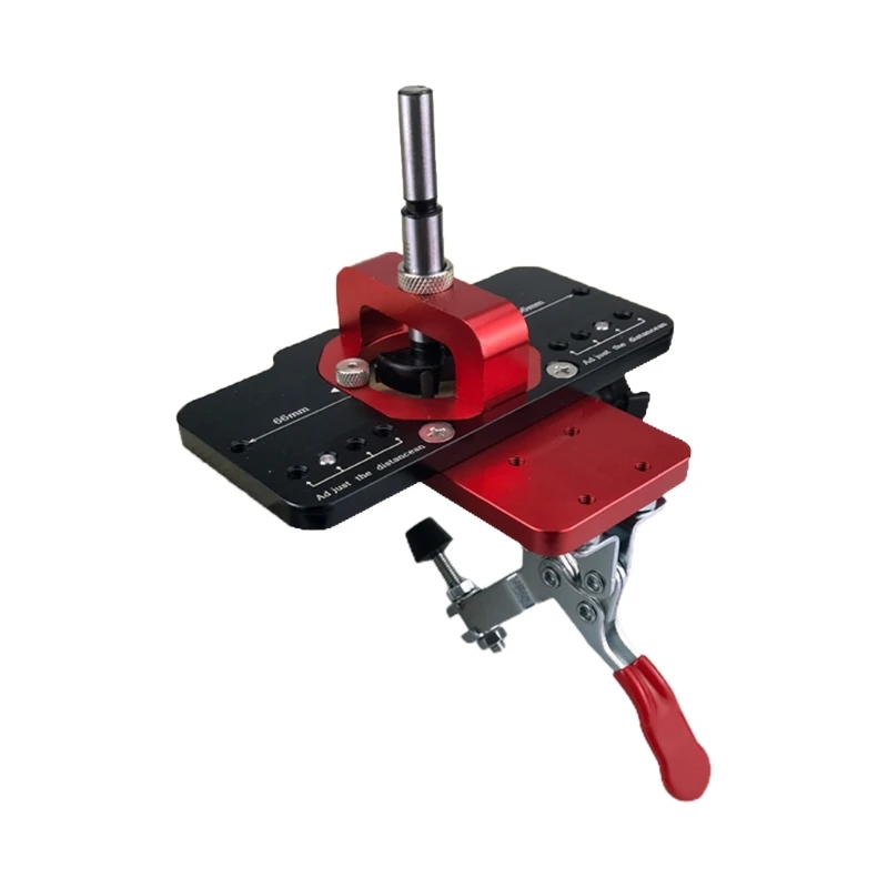 

Door Cabinet Hinge Mounting Tool Woodworking Concealed Hinge Jig 35mm Hinge Jig with Quick Clamps & Dust Vacuum Adapter