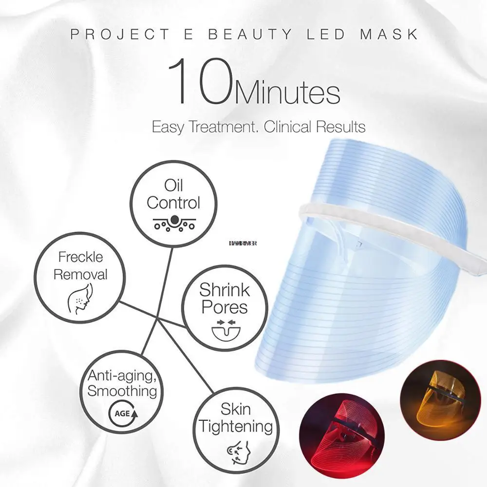 LED Photon Facial Mask Beauty Therapy Rejuvenation Collagen Mesotherapy Healthy Care Anti Aging ริ้วรอยรอยรอยแผลเป็น Skin Care TOOL