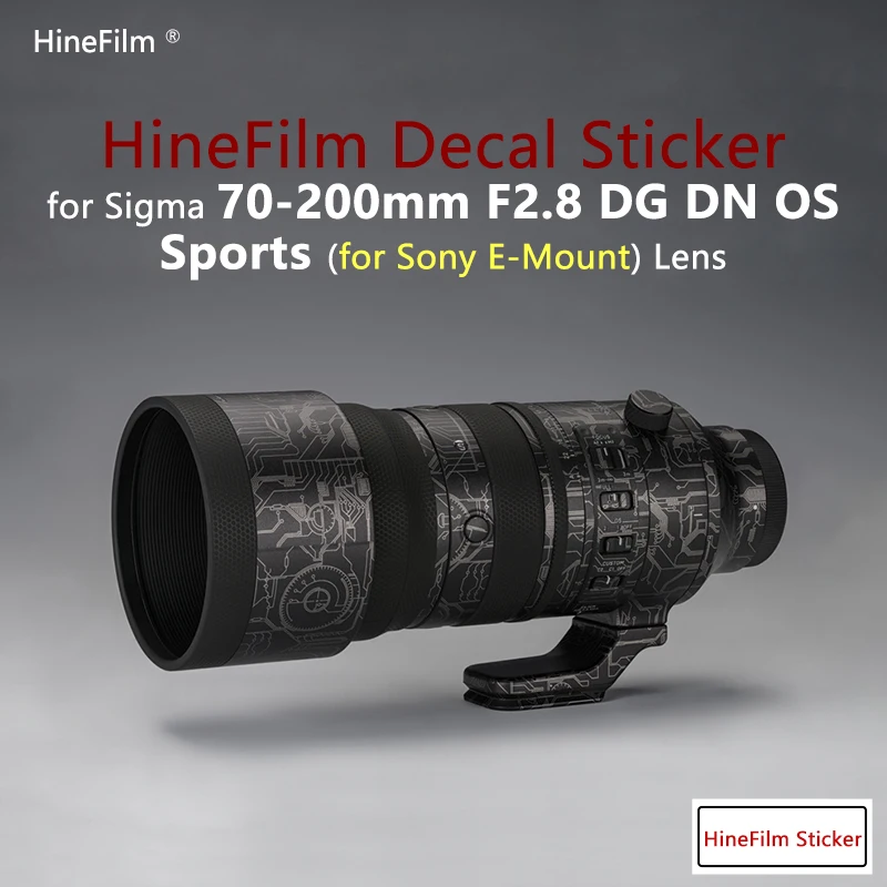 Sigma 70-200F2.8DGDN E Mount Lens Premium Decal Skin 70-200mm F2.8 for Sony Mount Lens Protector Film 70200 Protective Sticker