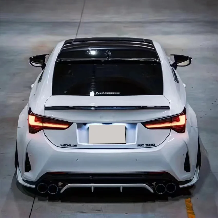 ل 2015-2020 لكزس RC RC200T RC300 RC350 F-Sport الخلفي سبويلر الجناح الخلفي الجذع الذيل الجناح بوديكيت ضبط الذيل قطع غيار السيارات