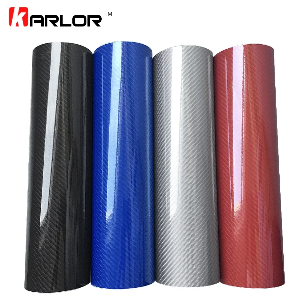 50*200cm 5D High Glossy Carbon Fiber Vinyl Wrap Covering Film DIY Car Motorcyle Sticker Car Film Cover Accessories Wrapping Foil