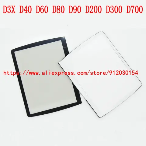 New LCD Screen Window Display (Acrylic) Outer Glass For NIKON D3X D40 D60 D80 D90 D200 D300 D700 Camera Screen Protector + Tape