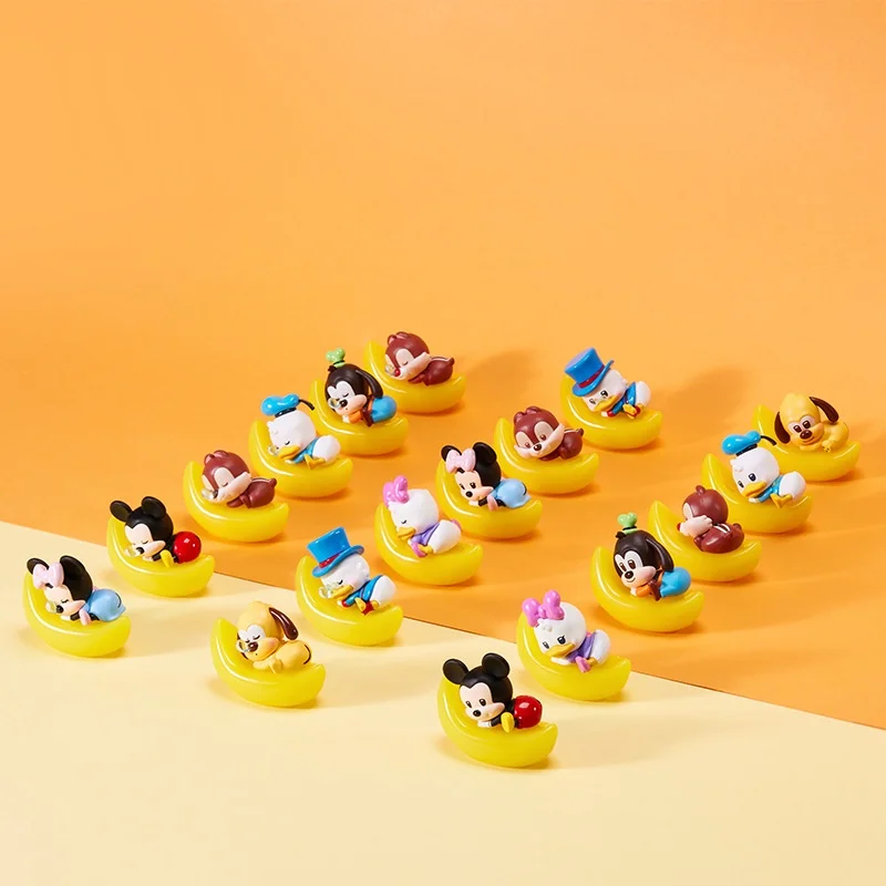 Figuras de exhibición de Mini caja ciega de la serie Disney auténtica, Mickey, Minnie, Pato Donald, juguetes coleccionables a la moda, eso es un buen bebé