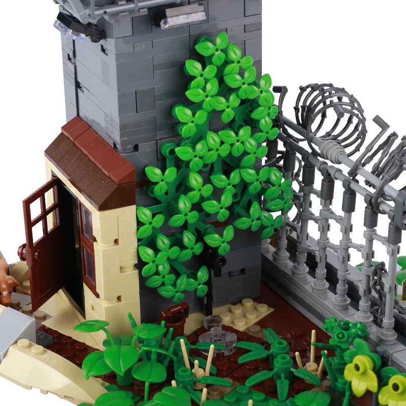 Ville Halloween cimetière scène squelette soldat figurines blocs de construction Zombie tombe fantôme plante citrouille MOC briques enfants jouet cadeau