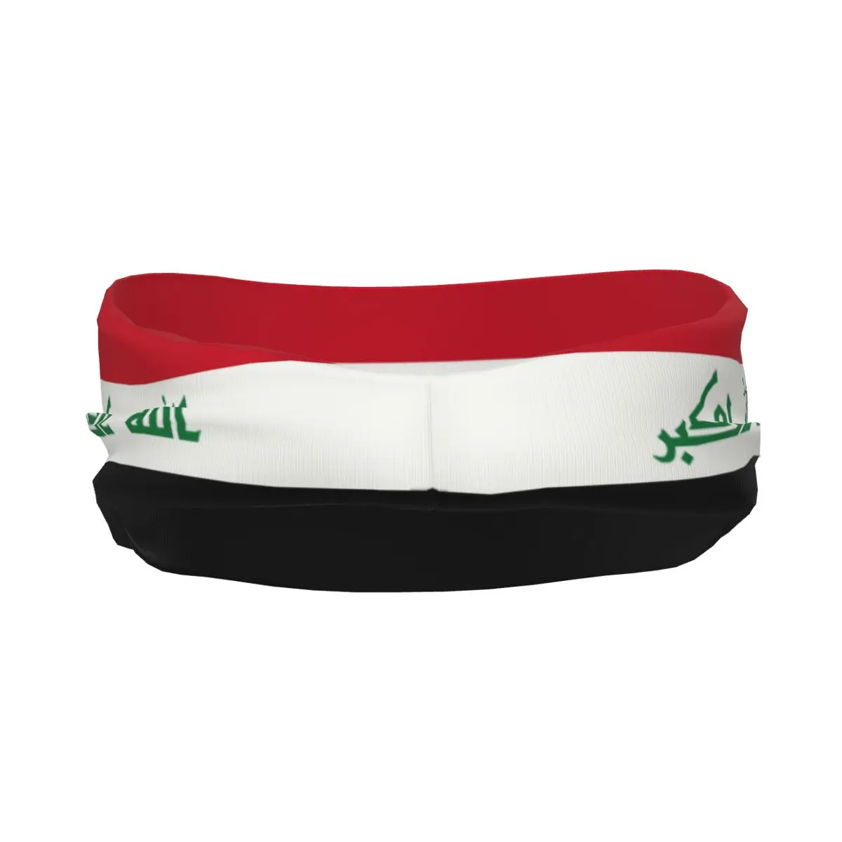 Custom Iraq Flag Gym Headbands for Exercise Non Slip Elastic Iraqi Patriotic Moisture Wicking Sweatband Men Women