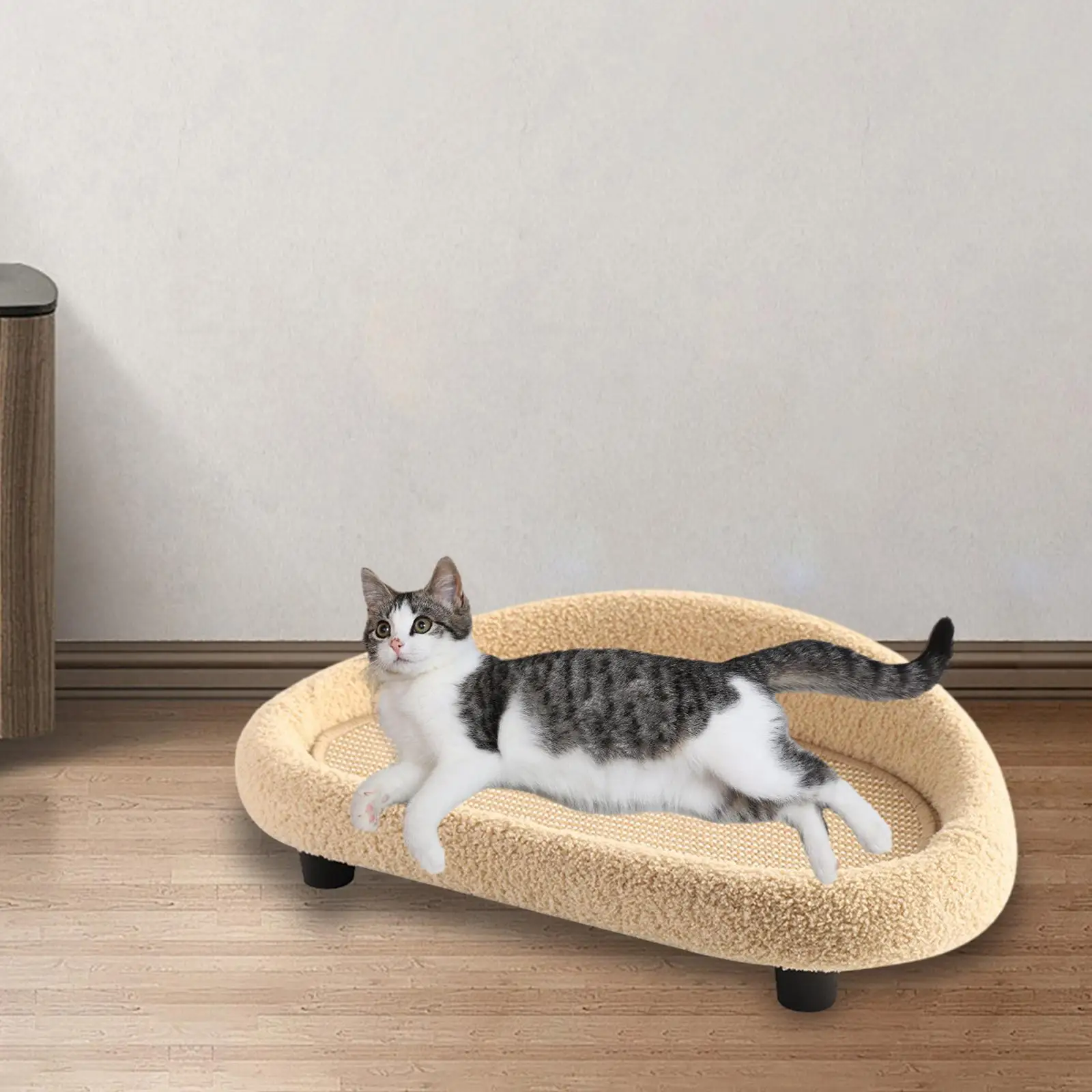 Sisal Cat Scratcher Pet Lounge Couch Wear Resistant Pet Cats Sleeping Bed for