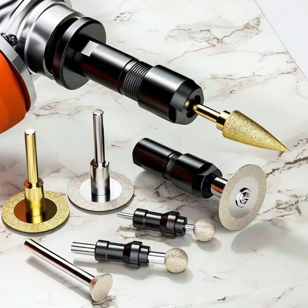 Angle Grinder Accessory Adapter Head To Die Grinder M14 M10 5 8 11 Collet Chuck Set For DIY Grinding Cutting Engraving Utility