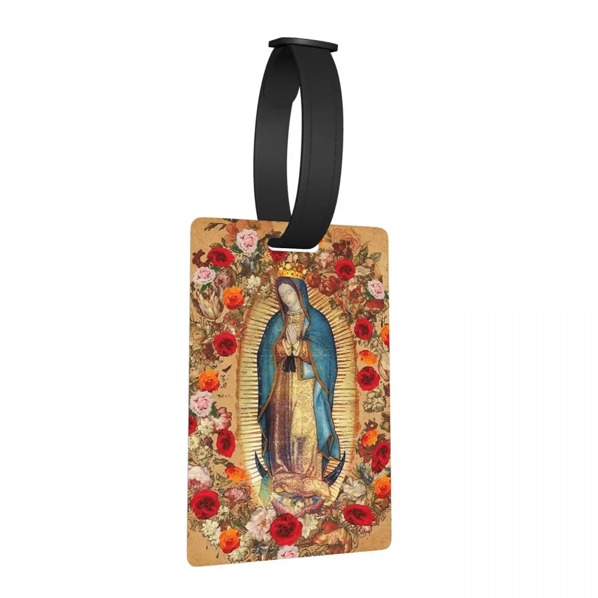 

Our Lady Of Guadalupe Virgin Mary Catholic Mexic Luggage Tags Travel Portable Baggage Boarding Tag Label Holder ID Name Address