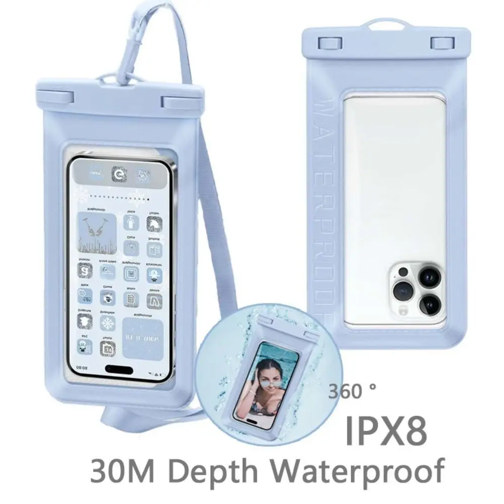 เคสโทรศัพท์กันน้ำสำหรับ iPhone 11 12 13 14 Pro Samsung MAX IPX8 30เมตรถุงว่ายน้ำพีวีซีกันน้ำฝาครอบป้องกันโทรศัพท์มือถือ