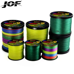 JOF New Brand Fishing Line 0.8-8.0# Strong PE X9 Braided 100m Bait Bass 20-100LB Smooth Multifilament Saltwater 4 Colors Pesca