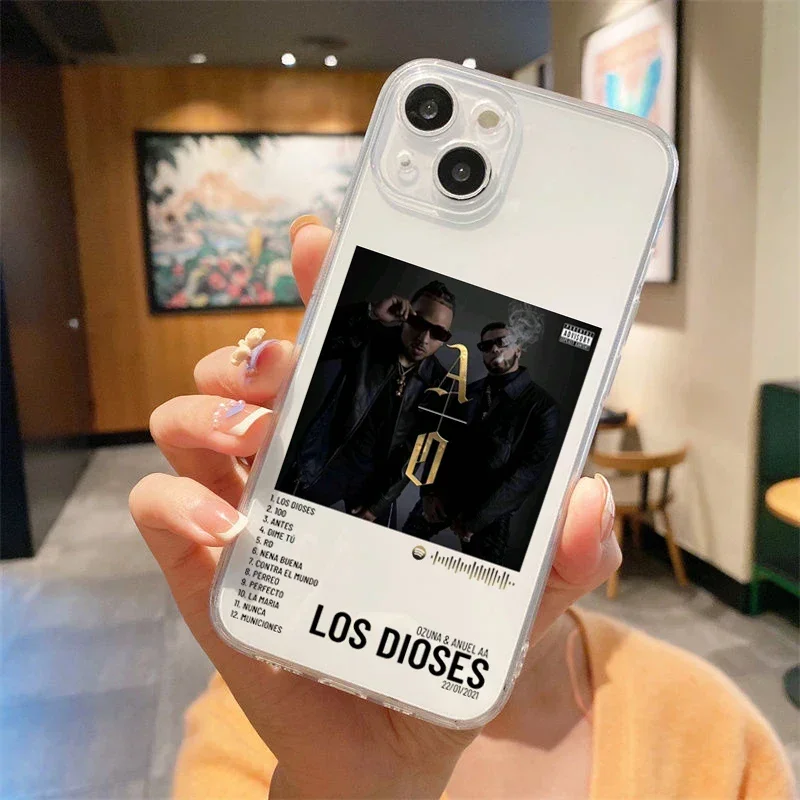 Anuel AA Real Hasta La Muerte Phone Case for iPhone 11 12 13 14 15 Pro Max Mini 7 8 Plus X Xs Max XR Cover Rapper Fundas Coque