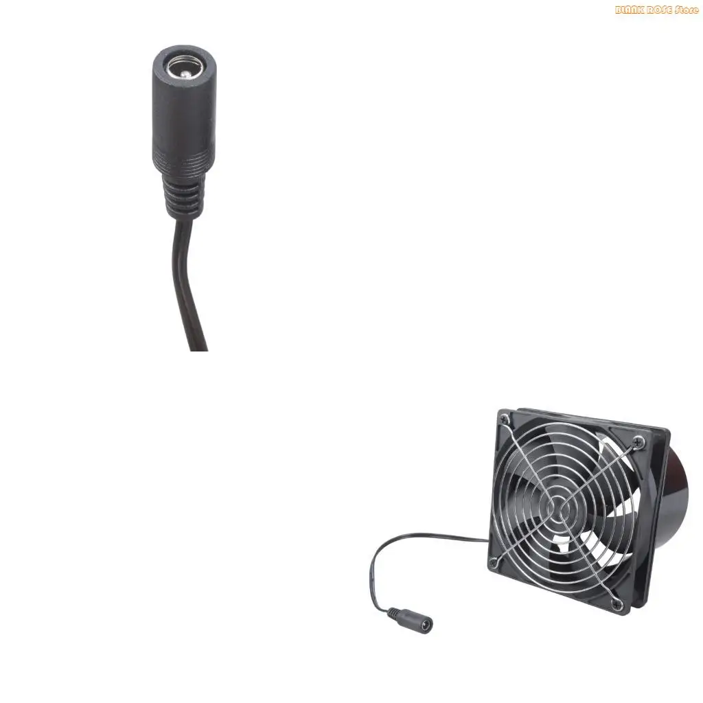 K1ae 12V 12 سم مروحة العادم المنزل هادئ داخل القناة مروحة الصناعة المطبخ الحمام الحمام