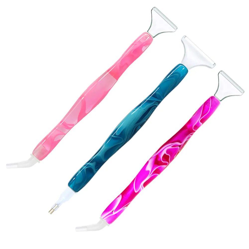 Jewelry Making Kit Diamond Paintbrush Accessories Tool Set, 1 Resin Diamond Art Pen and 6 Plastic Tips for DIY Diamond Art