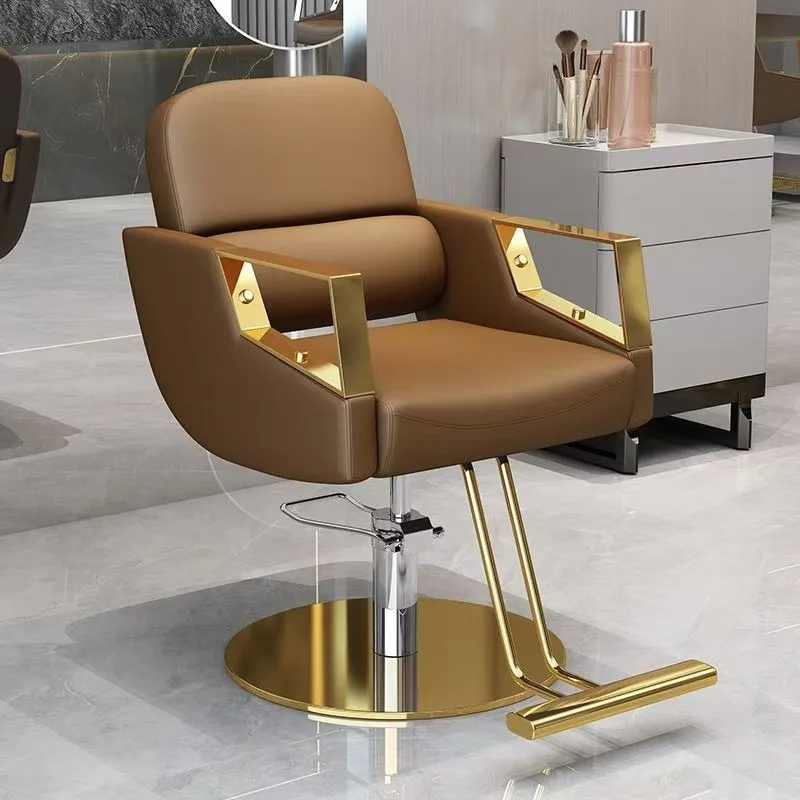 Barbershop Armchair Barber Chair Ergonomic Fashionable Modern Organizer Barber Chair Elegant Comfortable Stylist Chair Furniture