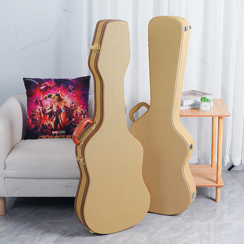 High Quality 39-Inch Leather Electric Guitar Case With Rugged Durable Moisture-Proof Shock-Resistant Features