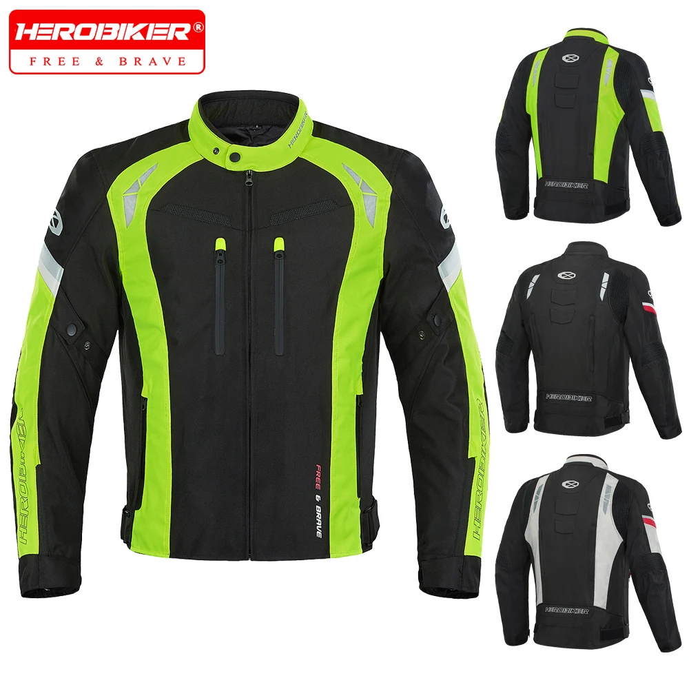 

HEROBIKER Motorcycle Jacket Anti Drop Wear-resistant Reflective Jacket Riding Pants All Season Waterproof And Warm Riding Jacket