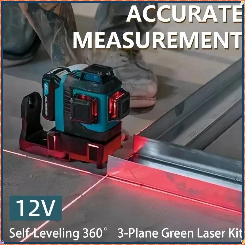 ماكيتا 16 خط عالي الدقة ثلاثي الأبعاد-4D أداة طاقة محمولة معلقة باللون الأخضر الأفقي والرأسي لبطارية ماكيتا #5