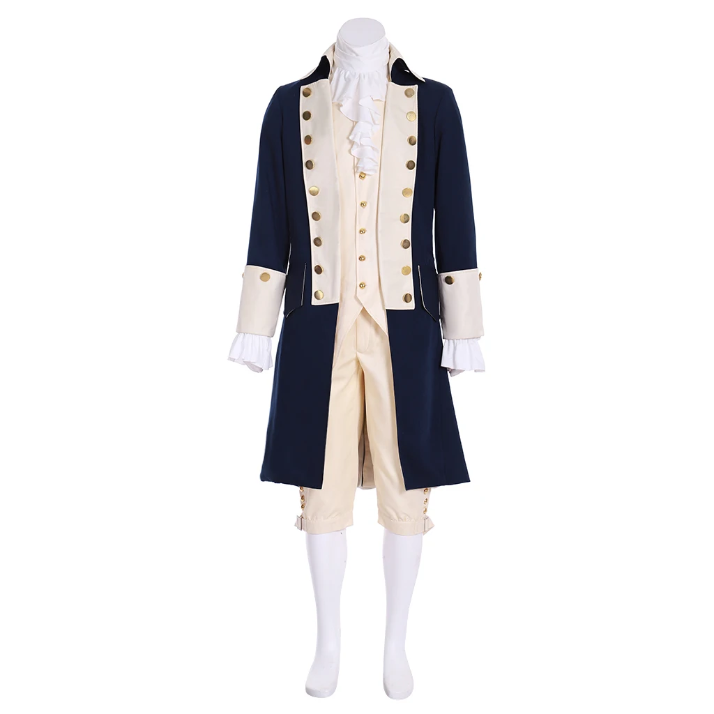 Turn Cosplay Abe Woodhull Cosplay Costume 18th Century American Revolutionary War Era Outfits George Washington Colonial Suit