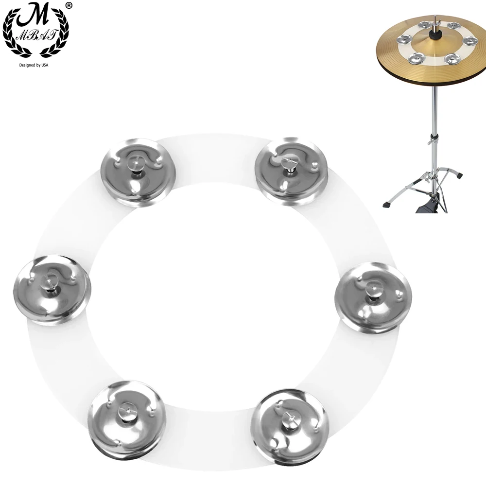 Drum Kit Cymbal Bell Tambourine Hi-hat For Drum Percussion Accessories Set Accessory Drums Supply Ring 6 Drums Ring