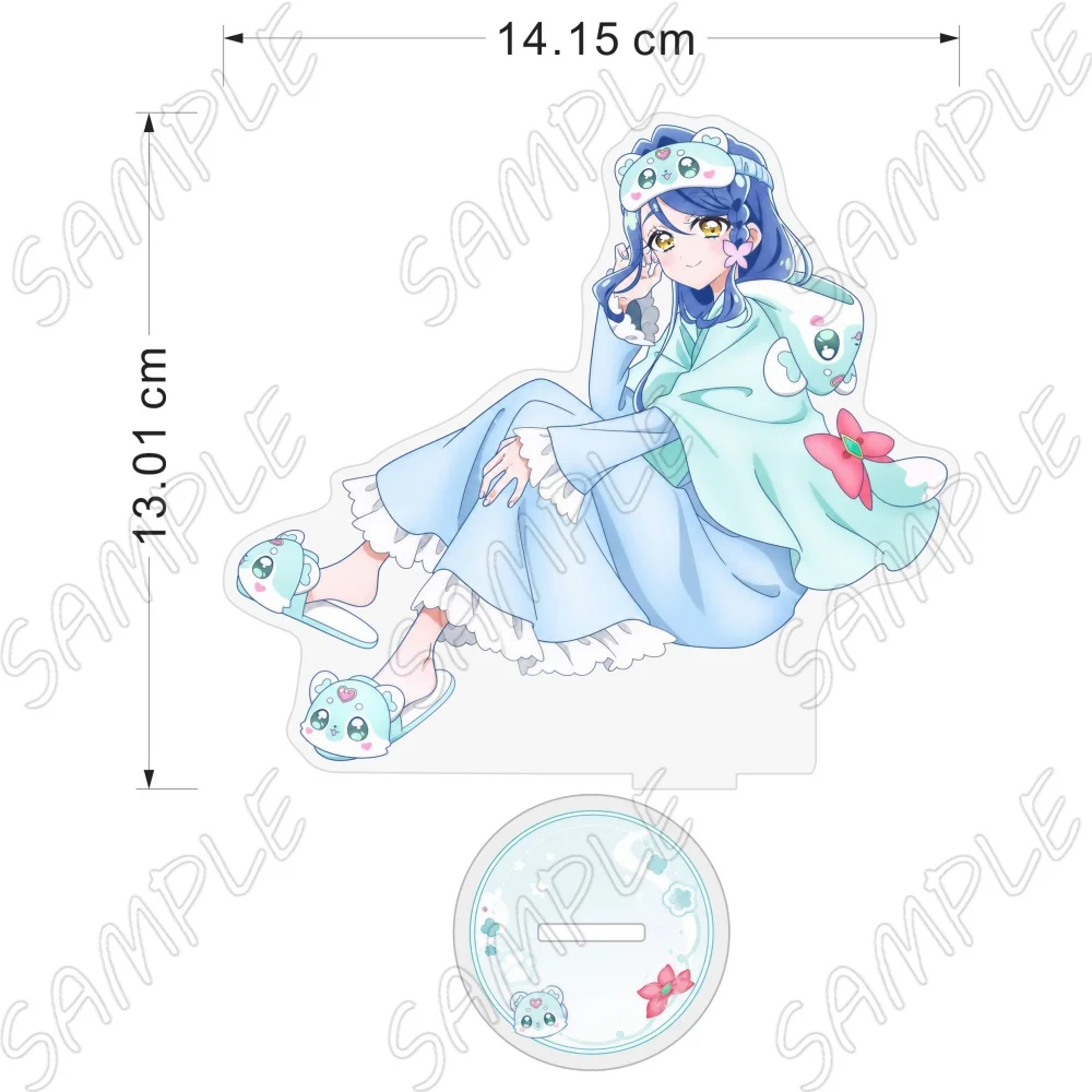 Star Detective Precure Anime Acrylic Stand Figurine Meitantei Pretty Cure Desktop Decor Roomwear Pajama Party Series Keychain