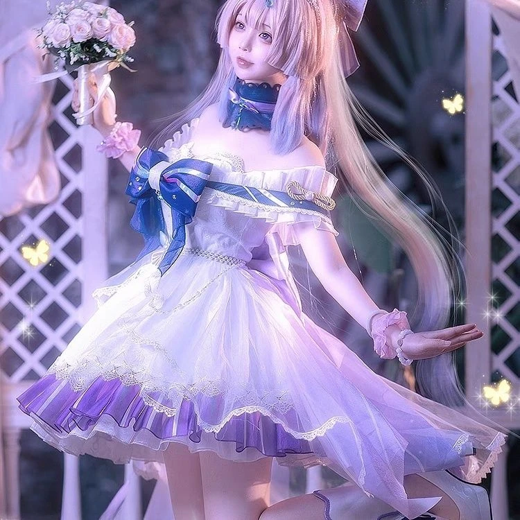 

Genshin Impact Cosplay Performance Costume Anime Animation Suit Sangonomiya Kokomi Cosplay Costume 2025