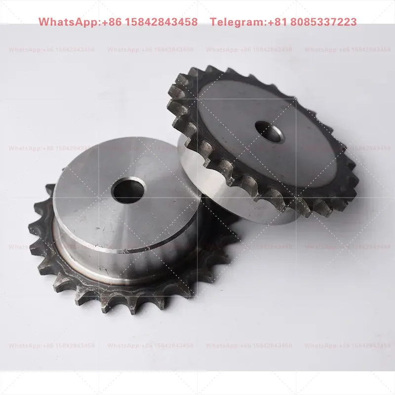 3 Inch 06B Chain & 45 Steel Industrial Sprocket Standard Size 2-6 Inch 10 Pieces Set
