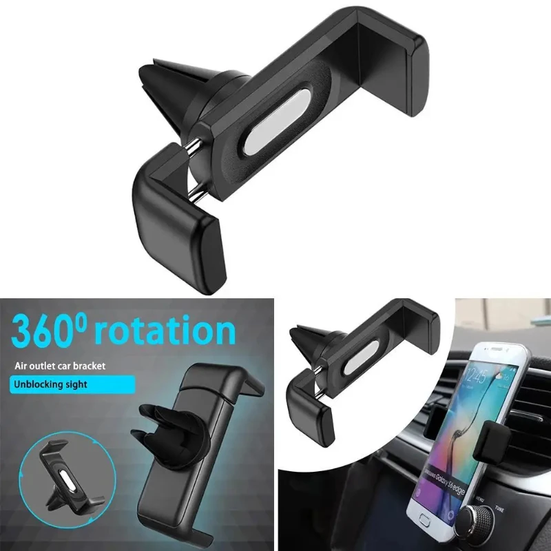 Auto-Mini-Telefonhalter, Lüftungsschlitzhalterung, 360 Grad drehbar, einfache Navigationshalterung, universeller Auto-Telefonständer – Detail 9