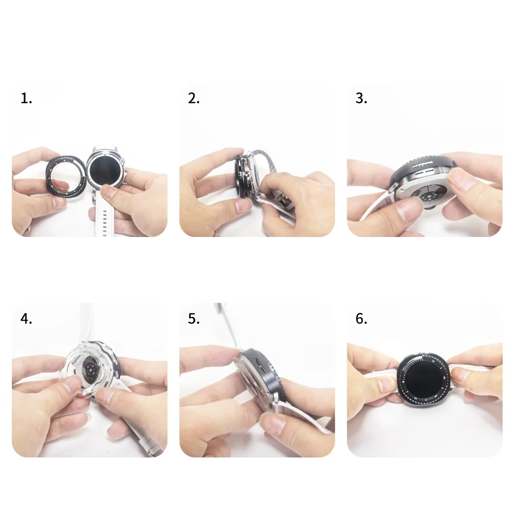 

Metal Protective Case Cover for Galaxy Watch8 Classic 46mm Smartwatch Minimalist design with scratch and impact resistance