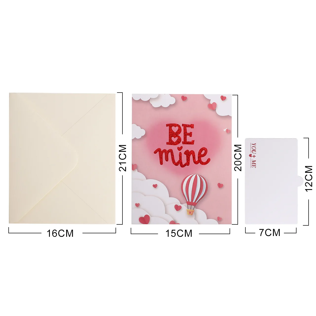 بطاقة شكر جديدة رائعة ثلاثية الأبعاد لعام 2025، بطاقة الذكرى السنوية لبطاقات المعايدة للزوجين، بطاقات التفكير عنك مع مغلفات