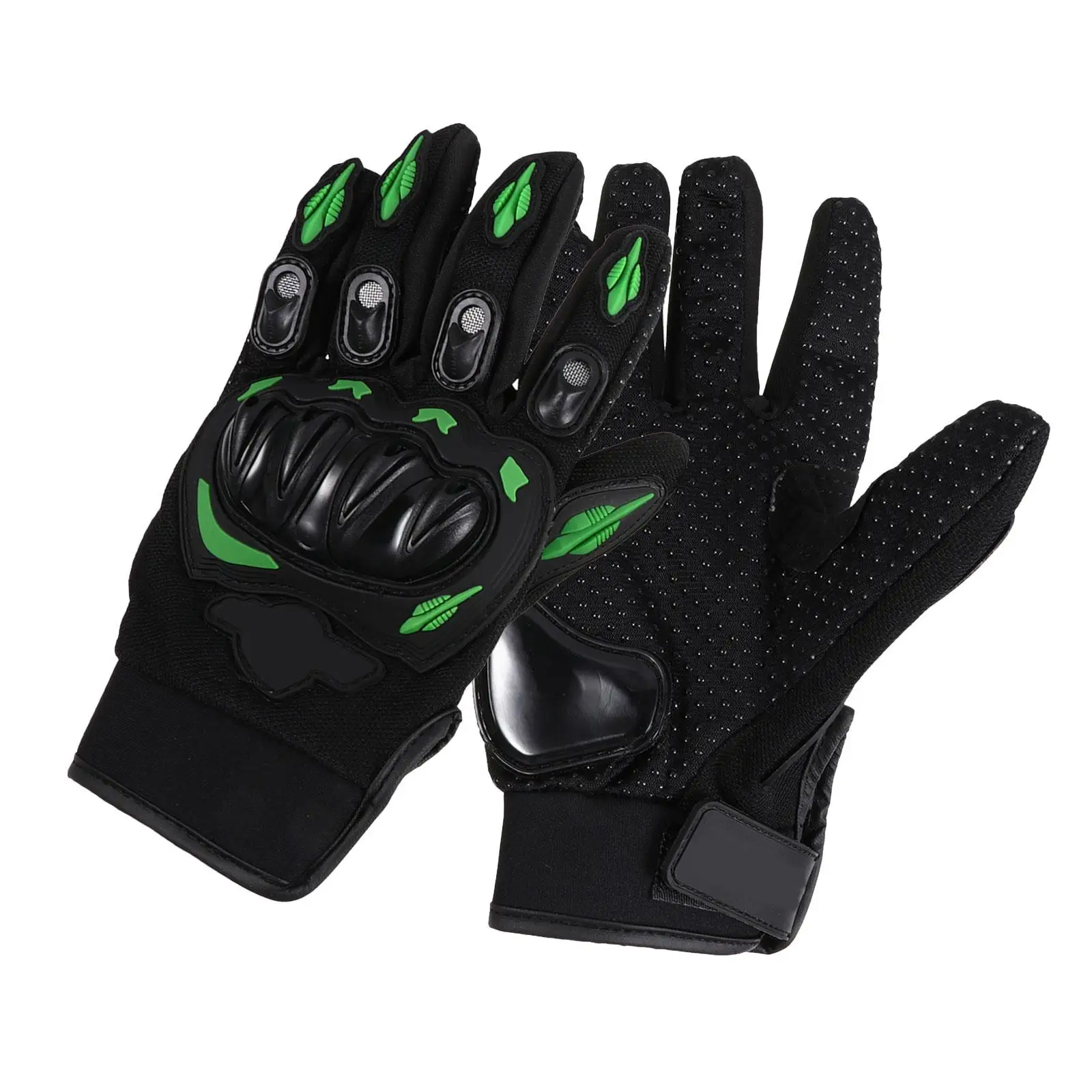 

Riding PU PVC Fiber Breathable Elastic Full Fingers Sports Gloves Windproof Outdoor Bike Motorcycle Protective Men Gloves