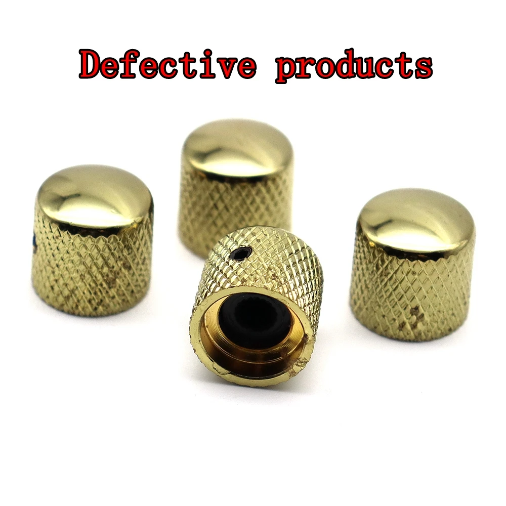 4pcs 6mm Metal Dome Tone Guitar Volume Tone Knobs Potentiometer Control Knobs For ST LP Electric Guitar Special sale products