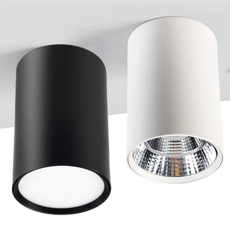 

Cylinder Lamp Dimmable Ceiling Downlight 5W 7W 9W 12W 15W AC85-265V Lamp COB Led Spot Light With LED Driver