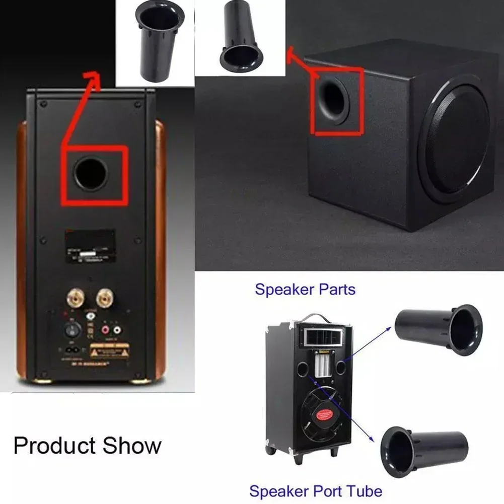 Sound Quality Bass Subwoofer Tube Bass Subwoofer Tube ABS Port Open Hole Easy Installation High Quality ABS Live Speaker