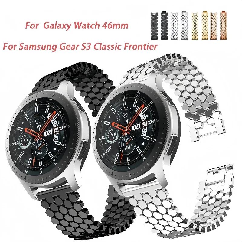 20/22 mm Uhrenarmband für Samsung Galaxy Watch 3 4 5 6 7 Active 2 Metallarmband für Huawei Watch GT 2 Pro/Xiaomi Watch S4/S3/S1