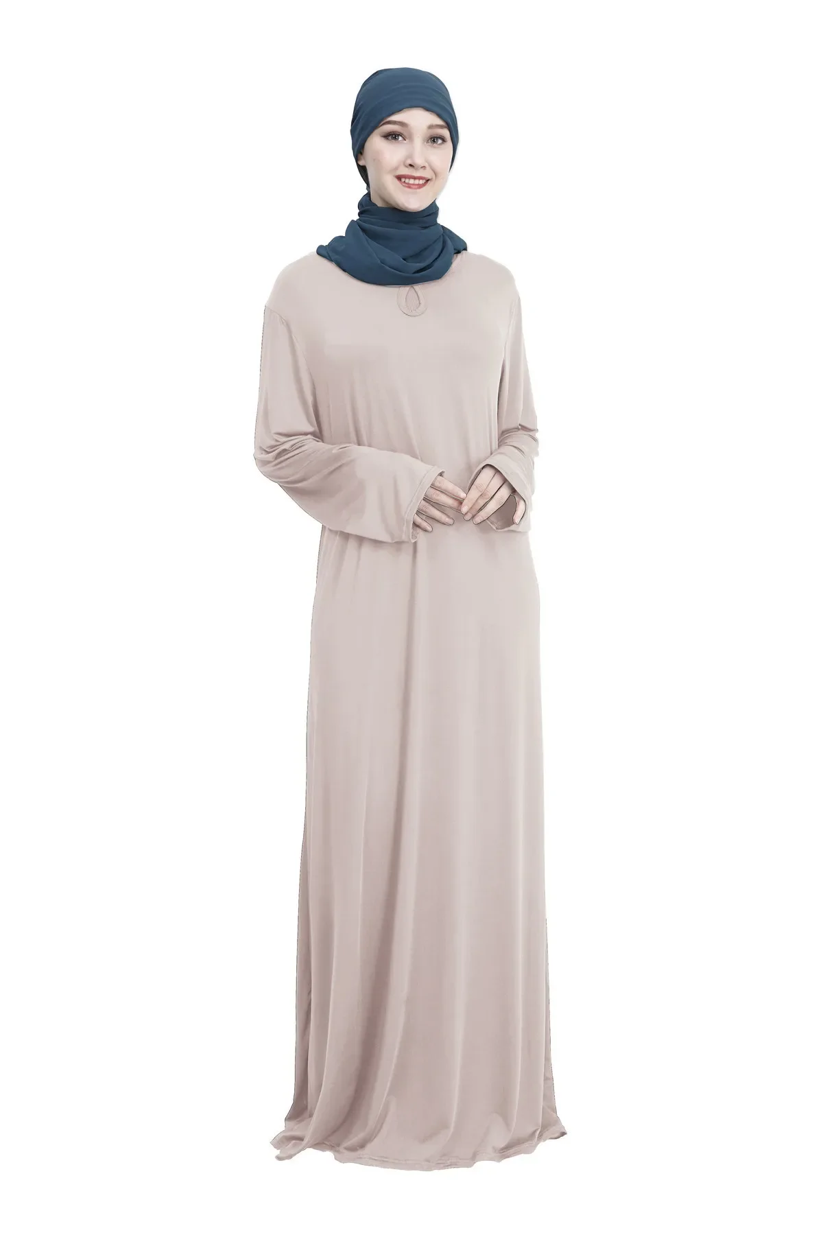 Modesto Khimar Abaya mujeres musulmanas ropa de oración Casual Maxi vestido Turquía árabe islámico ropa Dubai vestidos bata Kaftan Ramadán